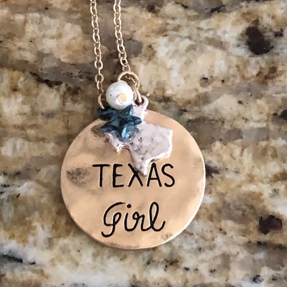 Texas Girl Mix Charm Statement Pendant Necklace - Picture 3 of 3